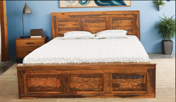 SWD Carvin King Size Bed With Box Storage