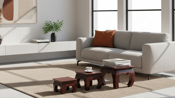 Opium End Table in Honey Finish