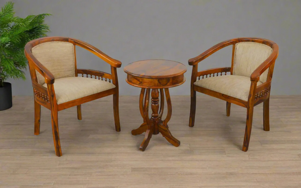 Grill Chair Set in Honey Finish