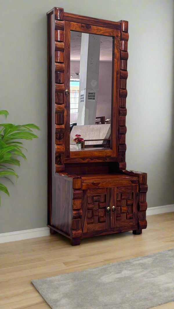Woven Dressor in Honey Finish