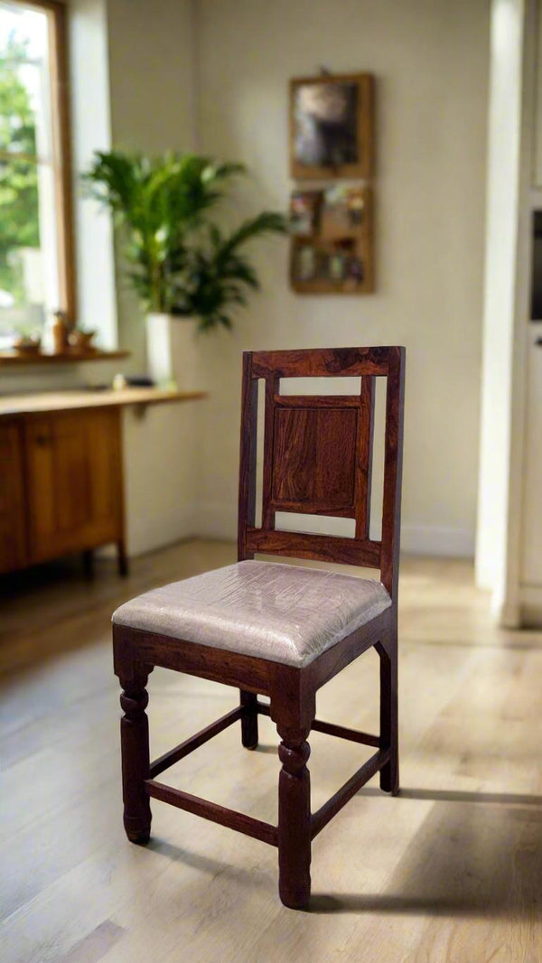Plus Dining Chair with cushion in Honey Finish