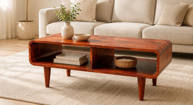 Peek   Coffee Table  Honey Finish