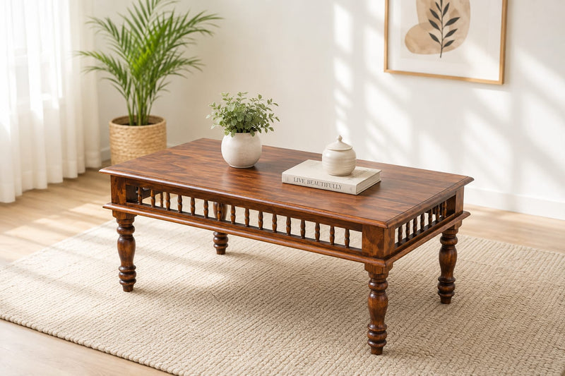 Grill Coffee Table Honey Finish