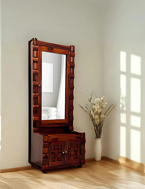 Woven Dresser in Honey Finish