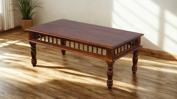 Grill coffee table in Honey Finish
