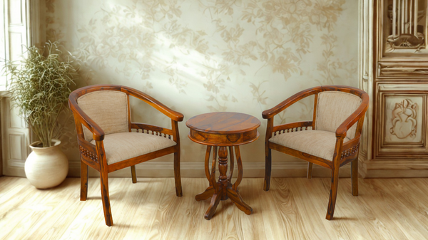 Grill Chair Set in Honey Finish