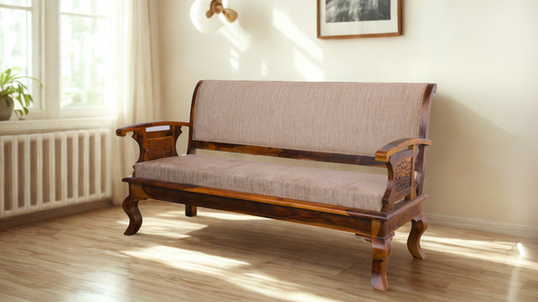 Majestic 3 Seater Sofa in Honey Finish