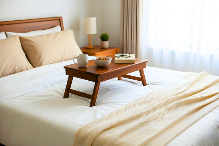 Laptop Sheesham wood Table in Honey Finish